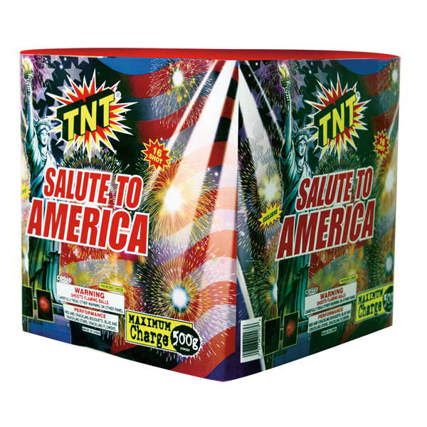500 Gram Firework Finale Aerials Salute To America 
