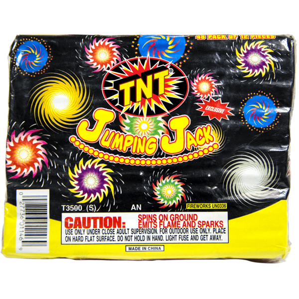 Firework Ground Spinners Jumping Jack 48 Pack