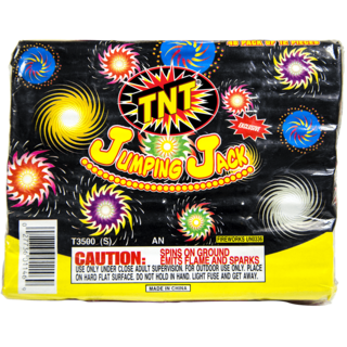 Firework Ground Spinners Jumping Jack 48 Pack