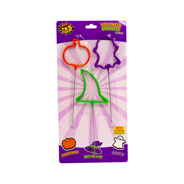 Firework Sparklers & Handheld Halloween Sparklers 3 Pack