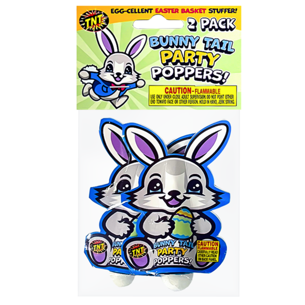 Firework Confetti & Streamers Bunny Tail Party Poppers