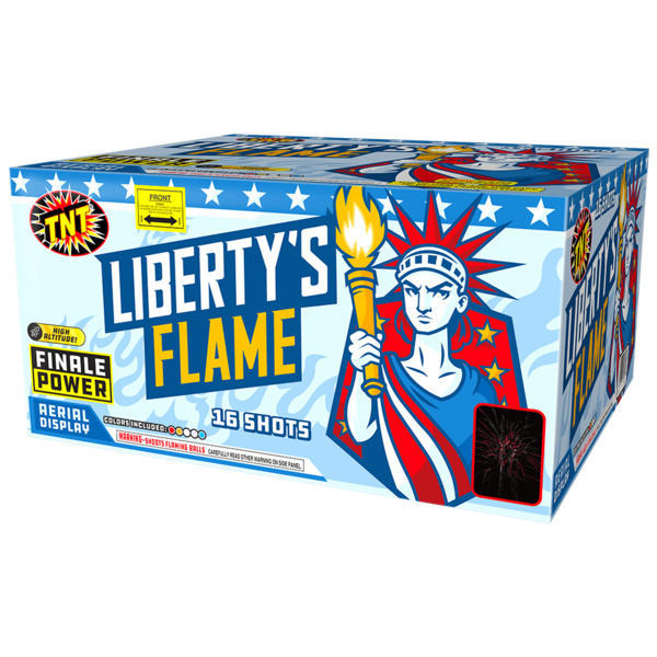 Firework Finale Aerials Liberty's Flame
