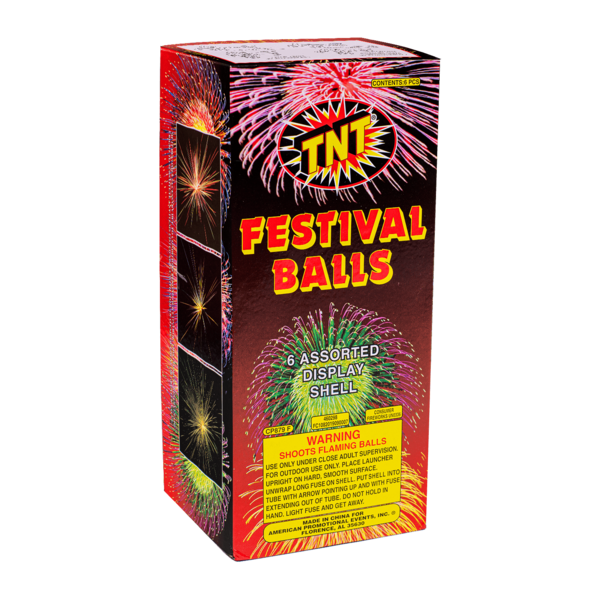 Firework Reloadables Festival Balls 6 Pack