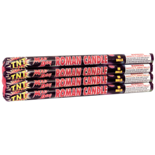 Firework Roman Candles 5 Ball Mad Dog® Roman Candle